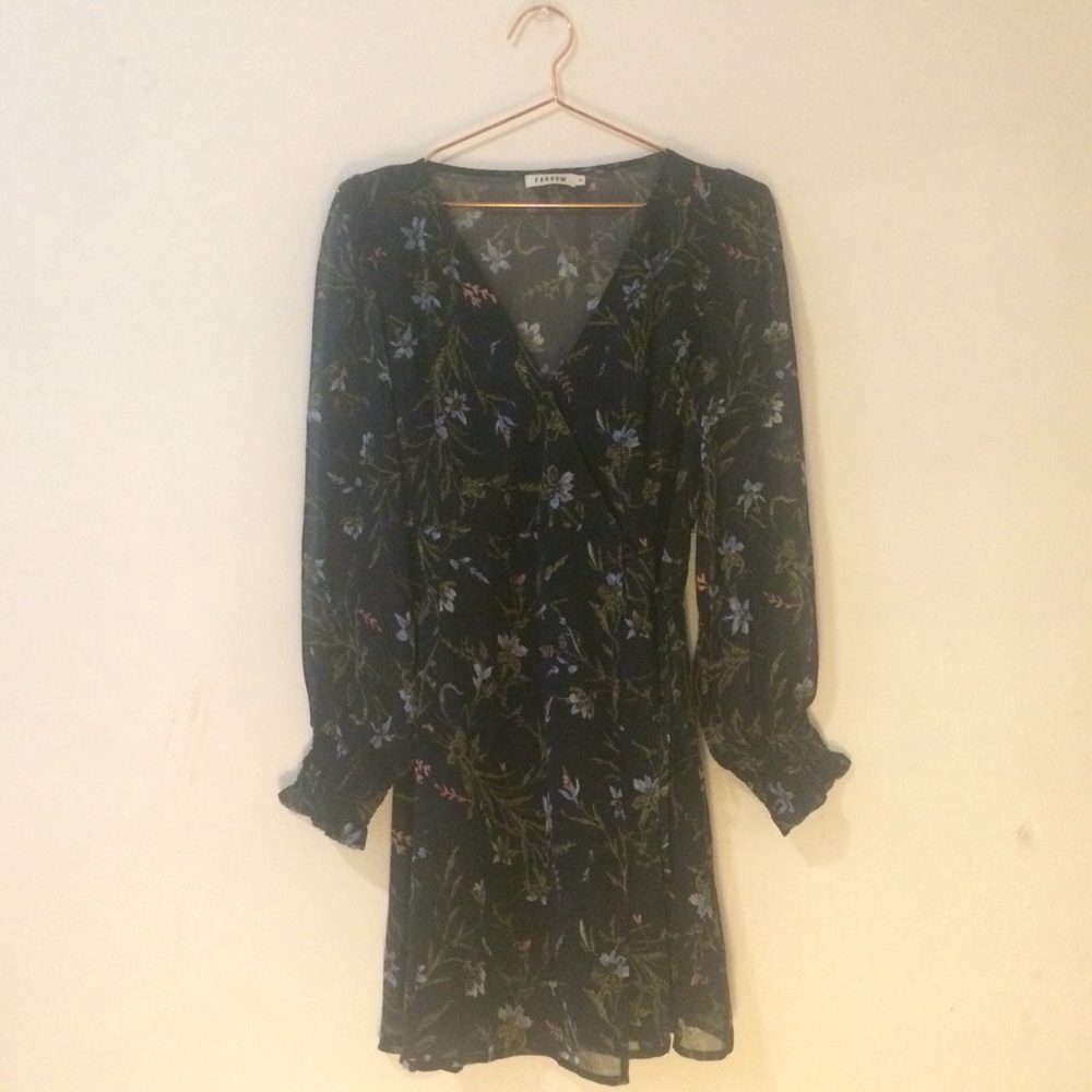 Farrow Floral spring wrap dress - S